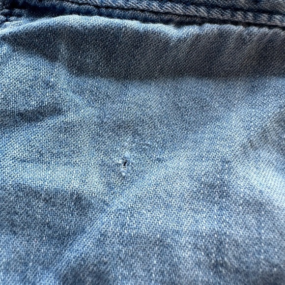 Baby Gap 3T Girls Denim Look Long Sleeve  Button Down Shirt - Picture 4 of 5
